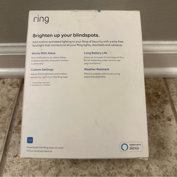 Ring Smart Lighting Spotlight Battery-Powered Motion Sensor Outdoor Light - Picture 7 of 7